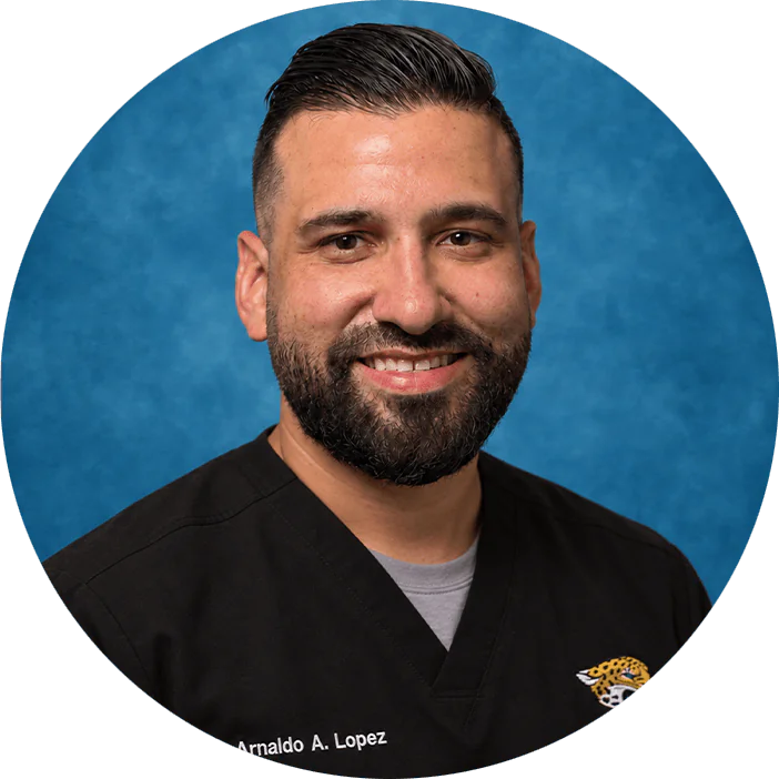 Dr. Arnaldo Lopez is an experienced general dentist with more than a decade of clinical experience providing comprehensive, patient-centered care. A graduate of Marquette University School of Dentistry, his expertise includes restorative and cosmetic dentistry, implants, prosthodontics, endodontics, oral surgery, and complex full-mouth rehabilitation. Before joining ASAP Dental Care, Dr. Lopez owned and operated three dental practices in South Florida. He is passionate about helping patients understand their options and creating personalized treatment plans that restore function, health, and confidence. Born in Puerto Rico and raised in Miami, Dr. Lopez has participated in dental mission work in Nicaragua and Costa Rica. Outside of dentistry, he enjoys traveling, cooking, the outdoors, and spending time with his spouse, Daniel, and their two children.